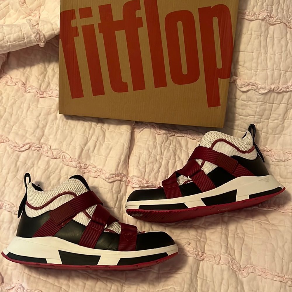 Fitflop sneakers fuschia/cream/black 9